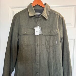 NWT Men's Eddie Bauer Green Fleece Lined Jacket